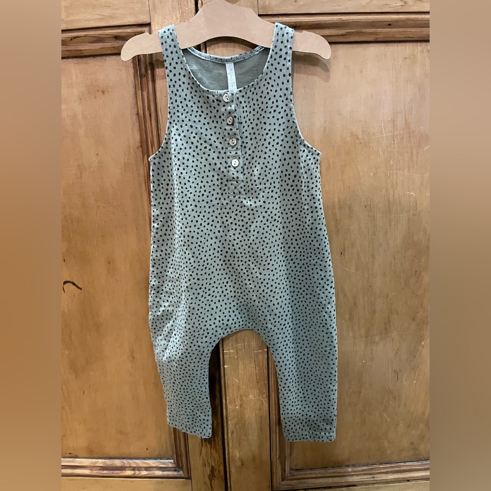 Rylee + Cru Black and Green Jumpsuit Comfortable Design